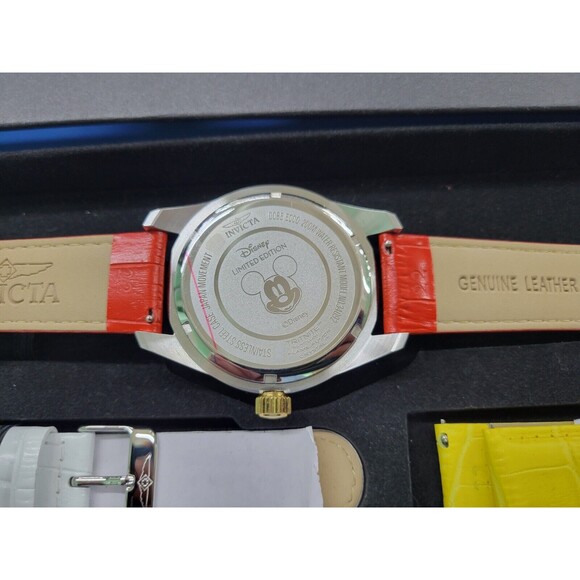 Invicta Disney Ltd. Ed. Men's 46mm Mickey Mouse Watch -5pc Leather Strap - 34092 - Picture 4 of 11